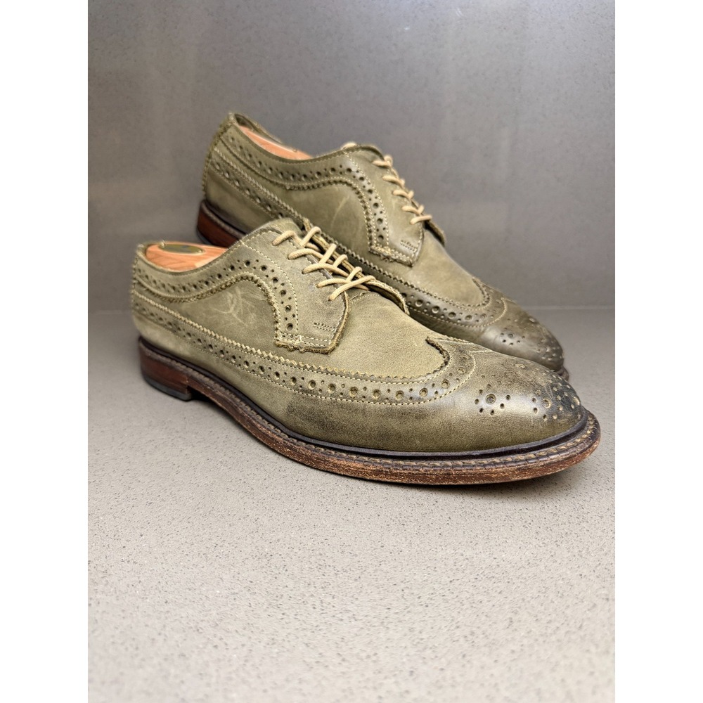 Allen Edmonds Boardwalk Wingtip Oxford Brogue Black Leather Mens Sz 8 D